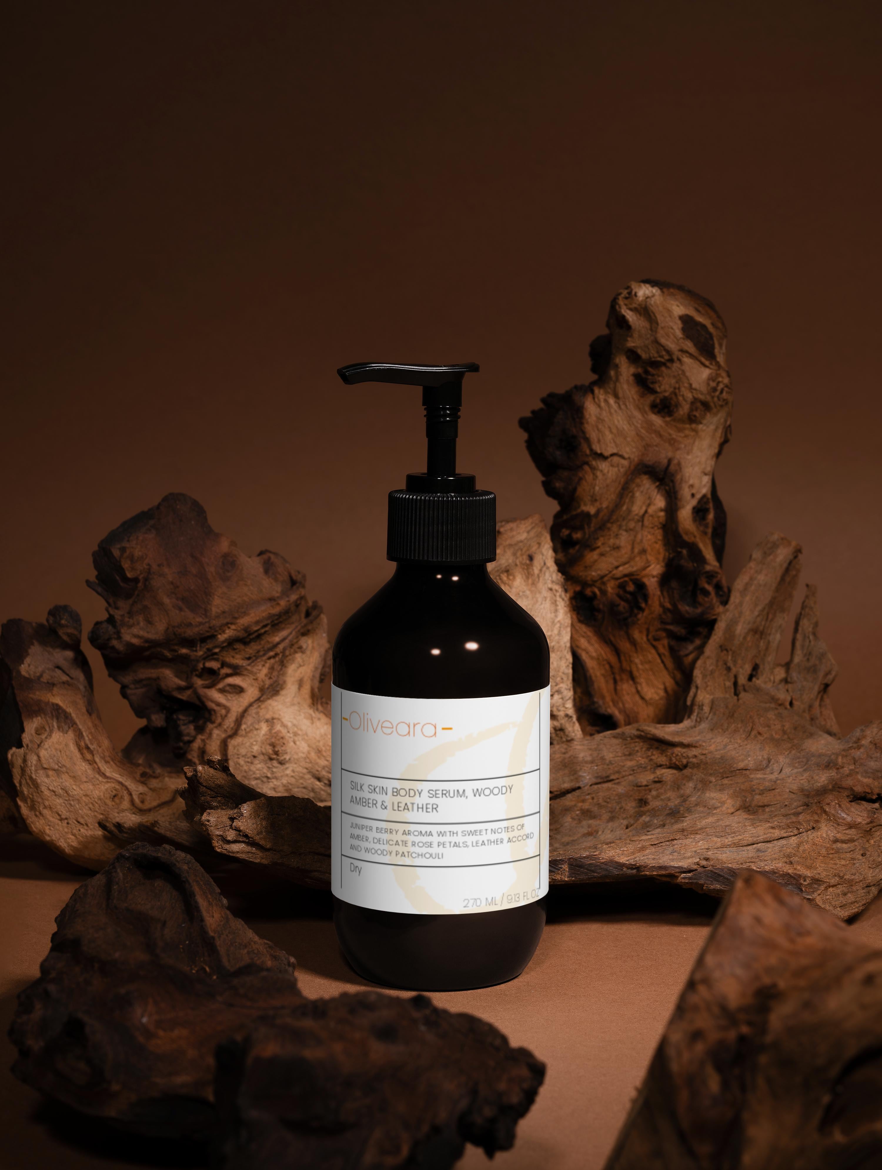 Silk Skin Body Serum, Woody Amber & Leather
