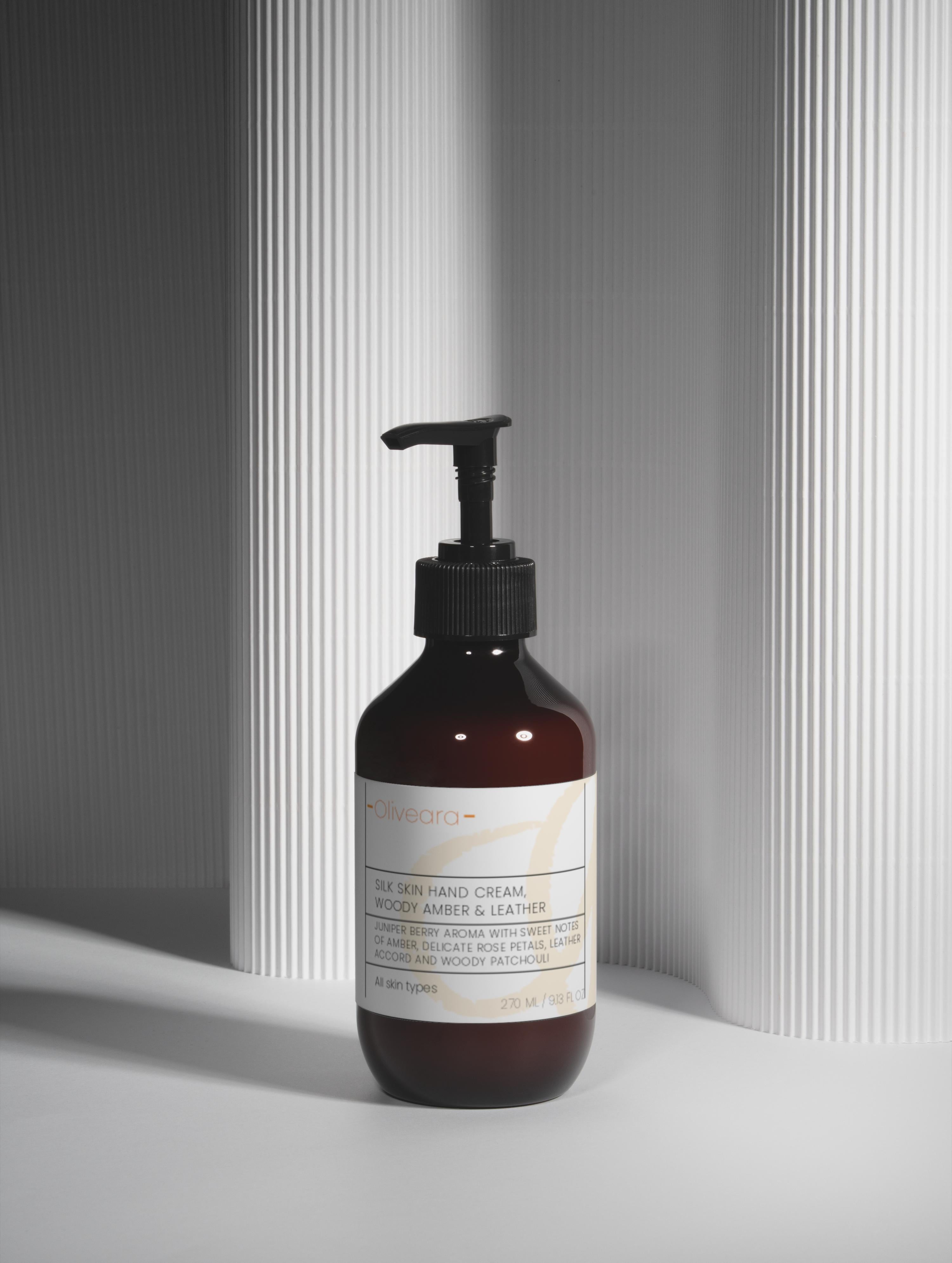 Silk Skin Hand Cream, Woody Amber & Leather