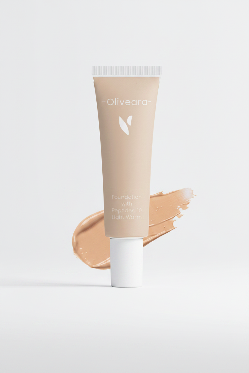 Foundation with Peptides, 10 Light Warm