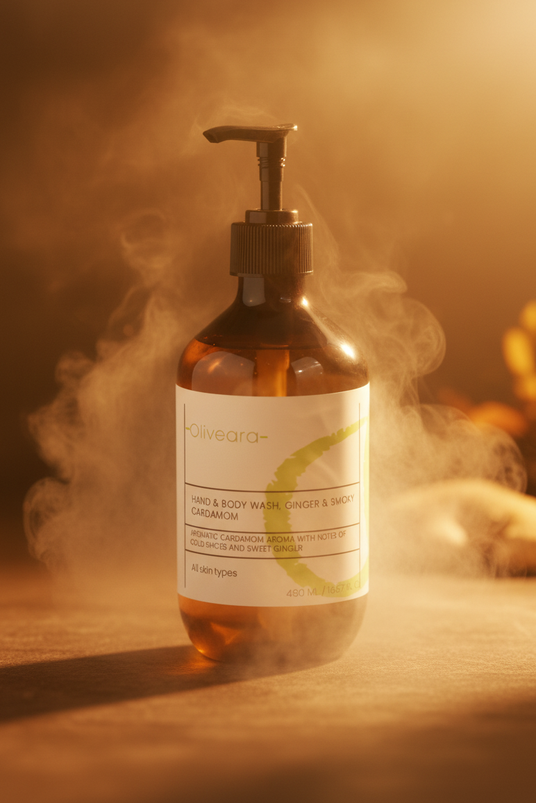Hand & Body Wash, Ginger & Smoky Cardamom