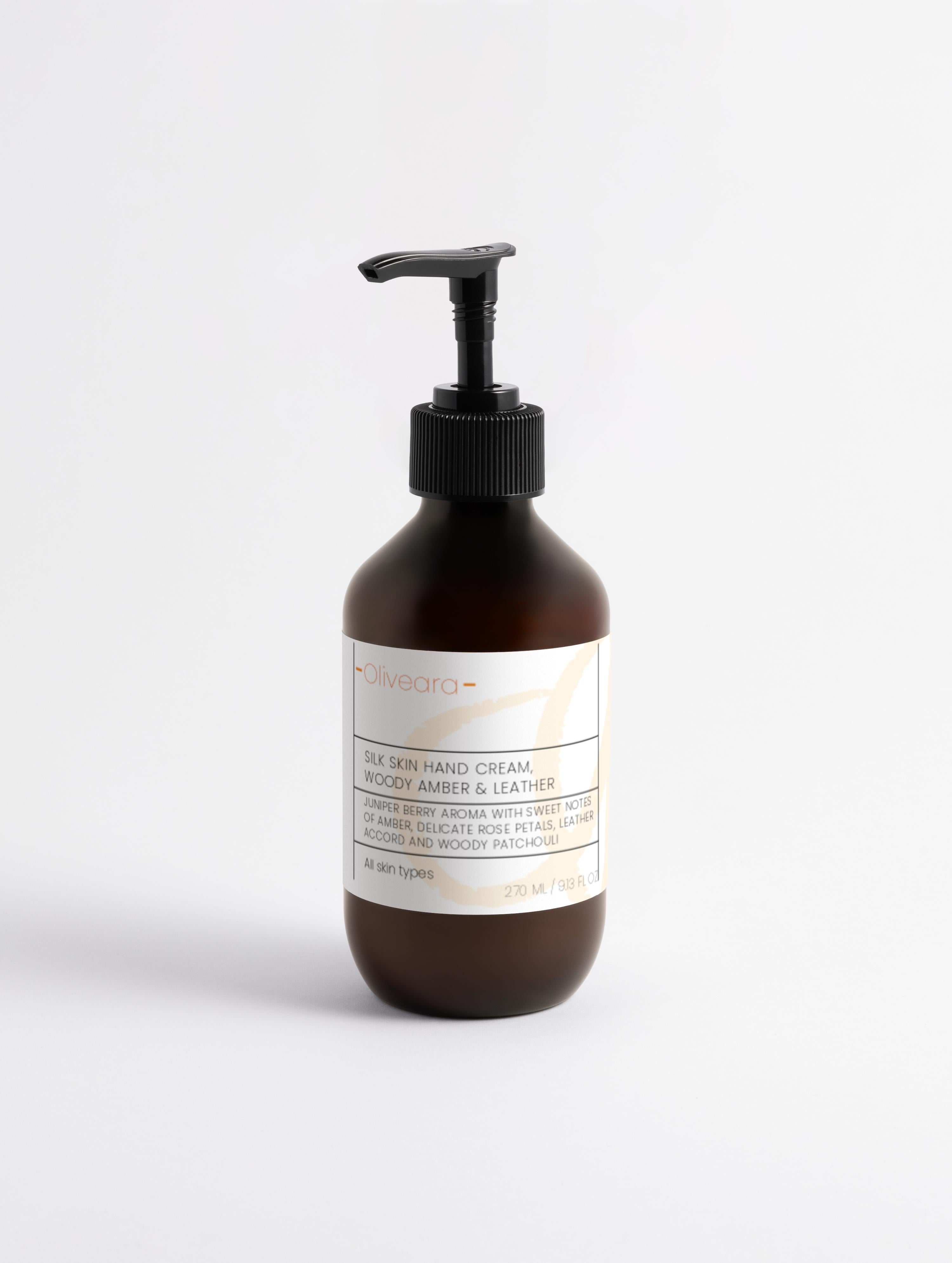 Silk Skin Hand Cream, Woody Amber & Leather