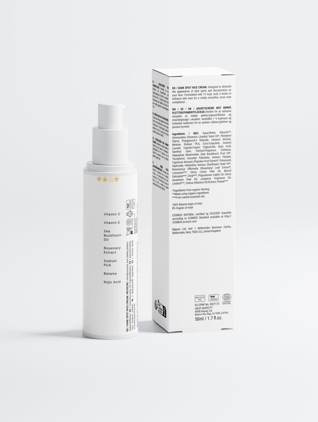 Dark Spot Face Cream with Kojic Acid
