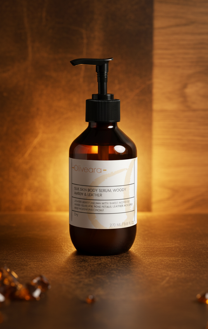 Silk Skin Body Serum, Woody Amber & Leather